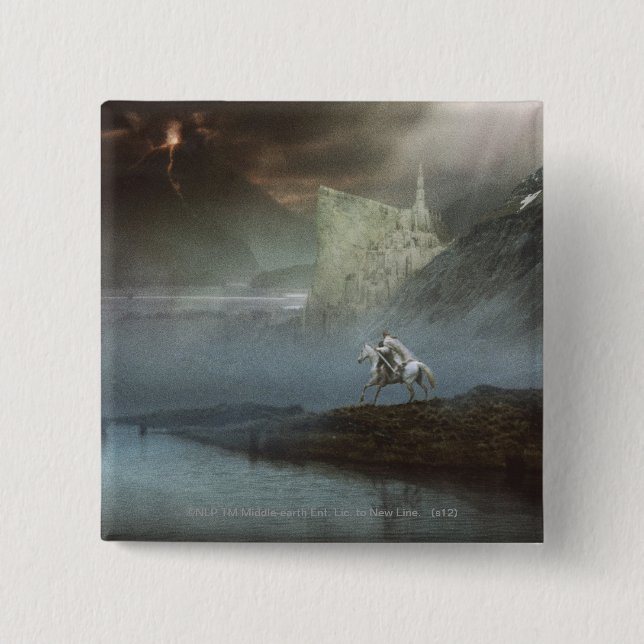 GANDALF™ Takes Hobbits to Guarded City Button (Front)