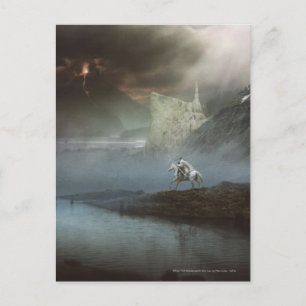 GANDALF™ Takes Hobbits to Guarded City Postcard