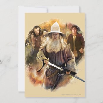 Gandalf  Thorin Oakenshield™  & Bilbo Baggins™ Invitation by thehobbit at Zazzle