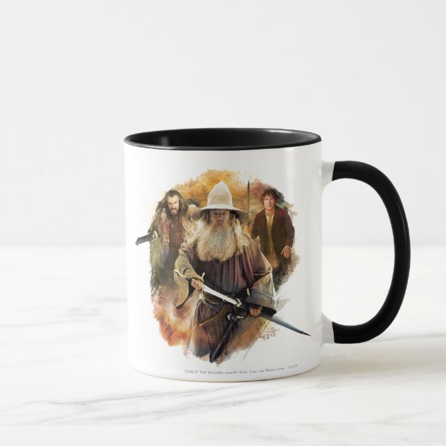 Gandalf, THORIN OAKENSHIELD™, & BILBO BAGGINS™ Mug (Right)