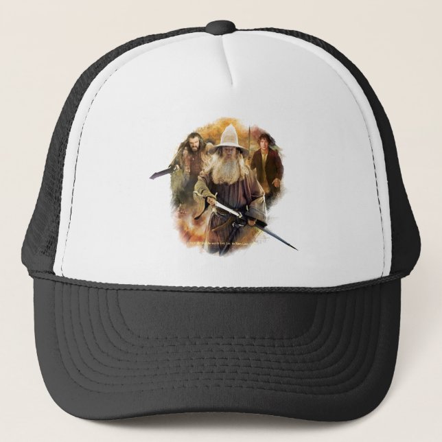 Gandalf, THORIN OAKENSHIELD™, & BILBO BAGGINS™ Trucker Hat (Front)