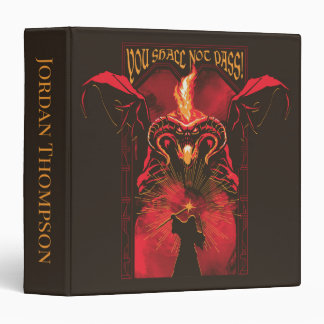 GANDALF™ Vs Balrog "You Shall Not Pass" Graphic 3 Ring Binder