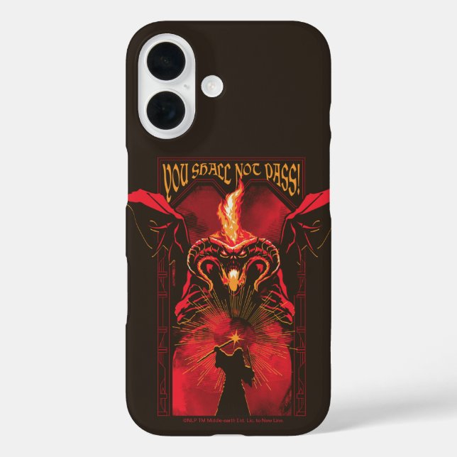 GANDALF™ Vs Balrog "You Shall Not Pass" Graphic Case-Mate iPhone Case (Back)