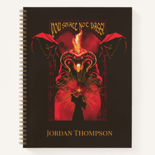GANDALF™ Vs Balrog "You Shall Not Pass" Graphic Notebook