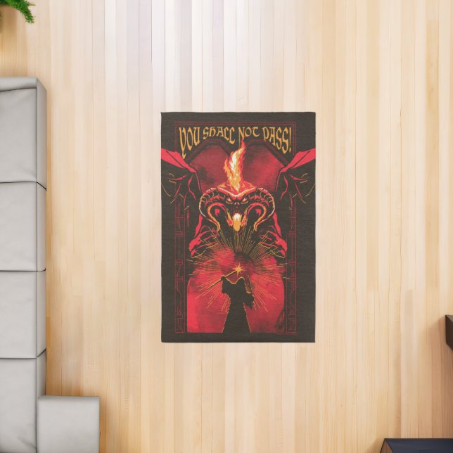 GANDALF™ Vs Balrog "You Shall Not Pass" Graphic Rug (Insitu (Indoor 2))