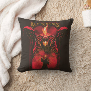 GANDALF™ Vs Balrog "You Shall Not Pass" Graphic Throw Pillow