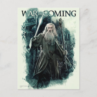 Gandalf - War Is Coming Postcard
