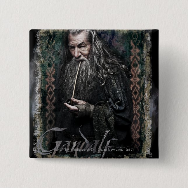 Gandalf With name Pinback Button (Front)