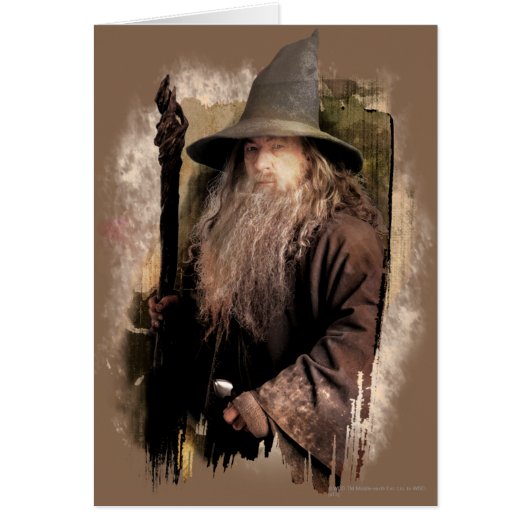 Gandalf With Staff Cards (Front)