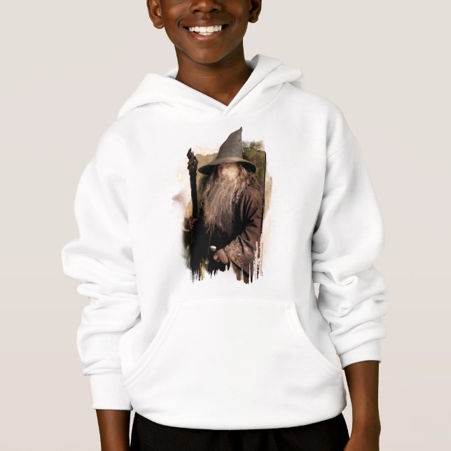 Gandalf With Staff Hoodie (Front)