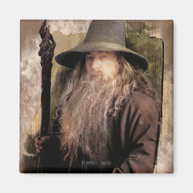 Gandalf With Staff Magnet (Front)