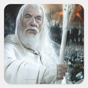 GANDALF™ with Staff Square Sticker