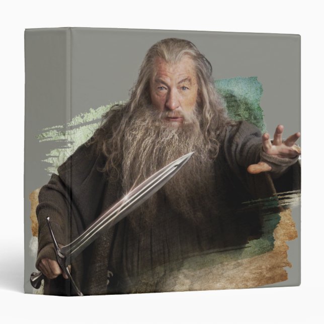 Gandalf With Sword 3 Ring Binder (Front/Spine)