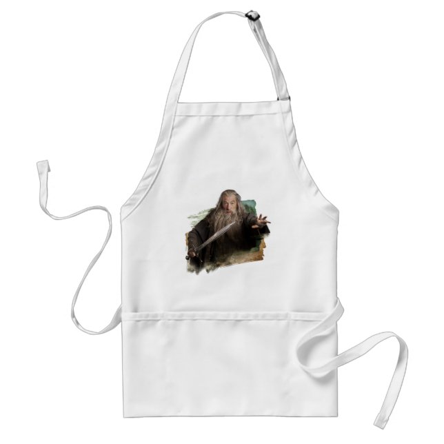 Gandalf With Sword Adult Apron (Front)