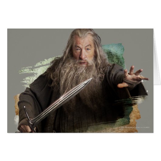 Gandalf With Sword Cards (Front Horizontal)
