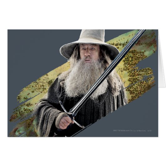 Gandalf With Sword Green Cards (Front Horizontal)