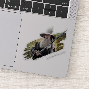 Gandalf With Sword Green Sticker by thehobbit at Zazzle