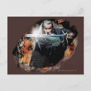 Gandalf With Sword In Battle Postcard by thehobbit at Zazzle