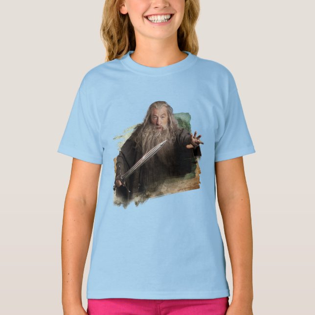Gandalf With Sword T-Shirt (Front)