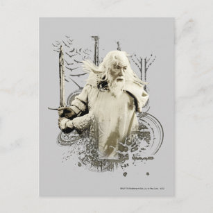 GANDALF™ with Sword Vector Collage Postcard