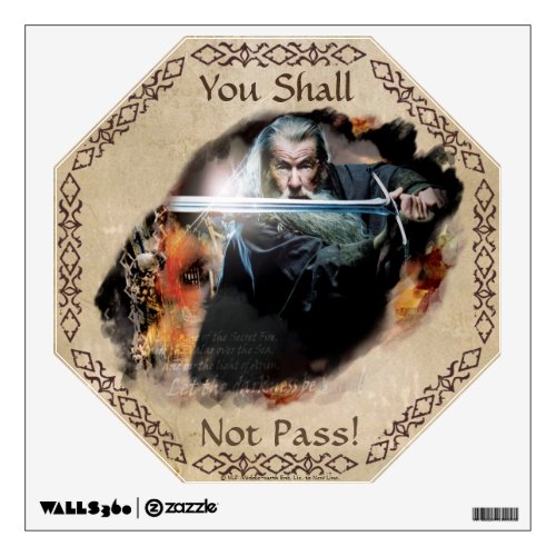 Gandalf with Sword Wall Decal