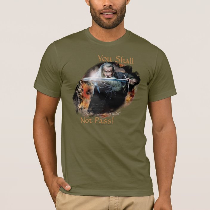You Shall Not Pass Adult Ringer T Shirt S Lor