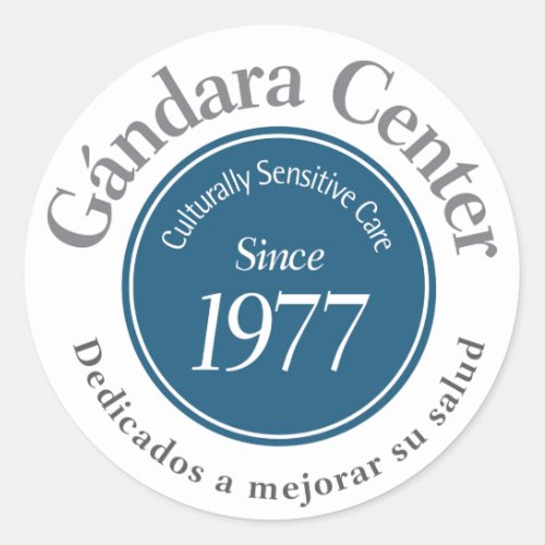 Gndara Center Logo Round Sticker