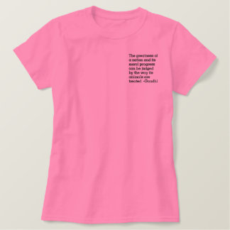 Gandhi & Humane Treatment of Animals Embroidered Shirt