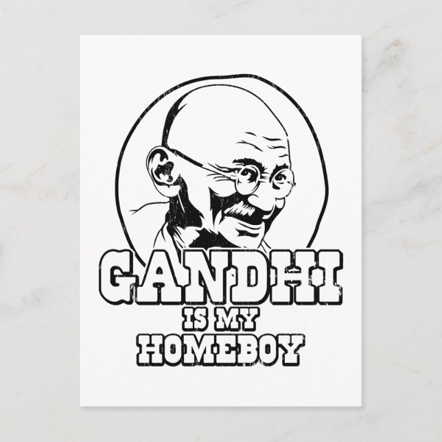 Gandhi is my Homeboy Postcard (Front)