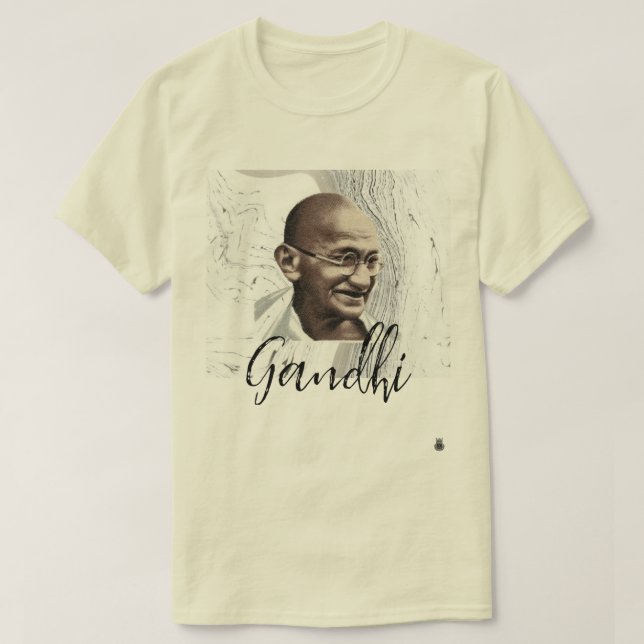 Gandhi Marbled T-Shirt (Design Front)