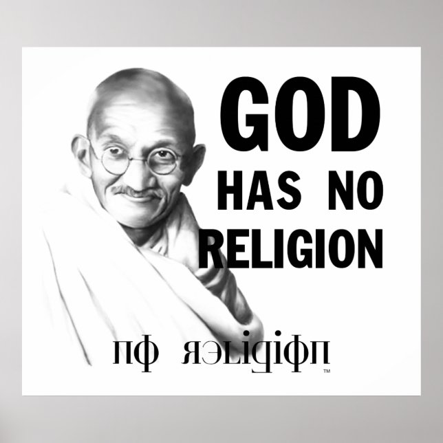 Gandhi on God Poster (Front)