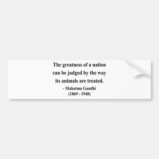 Gandhi Quote 2a Bumper Sticker (Front)
