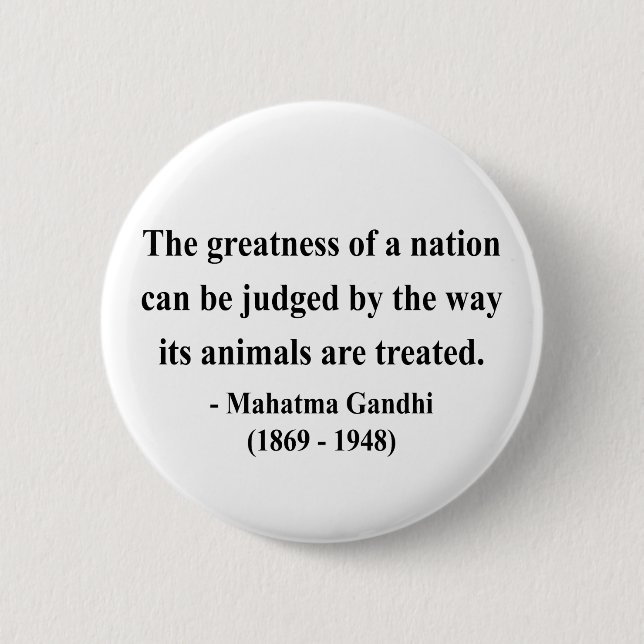 Gandhi Quote 2a Pinback Button (Front)