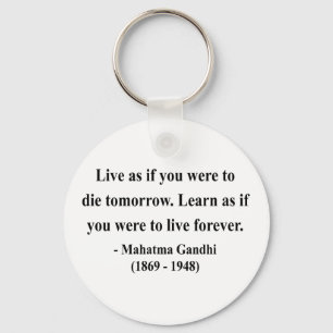 Gandhi Quote 4a Keychain