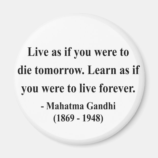 Gandhi Quote 4a Magnet (Front)