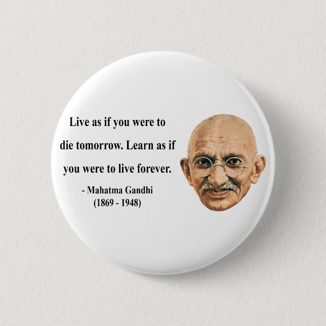 Gandhi Quote 4b Button (Front)
