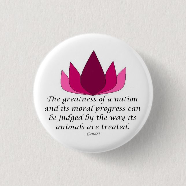Gandhi Quote Button (Front)