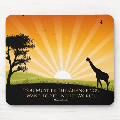 Gandhi Quote _ Customized Mouse Pad