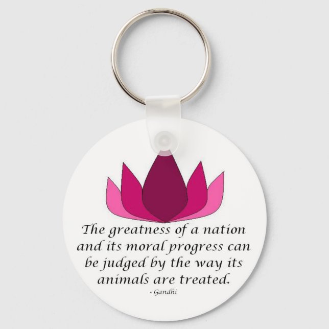Gandhi Quote Keychain (Front)