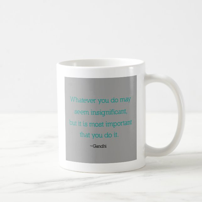Gandhi Quote Mug (Right)