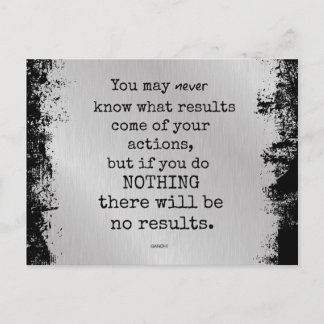 Gandhi Quote Postcard