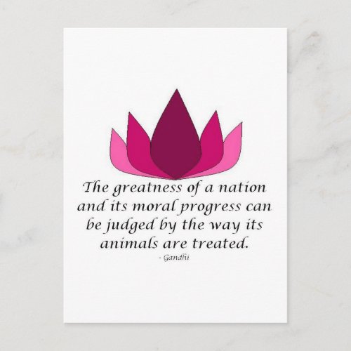 Gandhi Quote Postcard