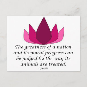 Gandhi Quote Postcard