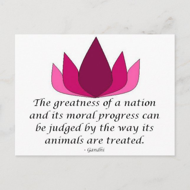 Gandhi Quote Postcard (Front)