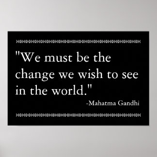 Gandhi Quote Poster