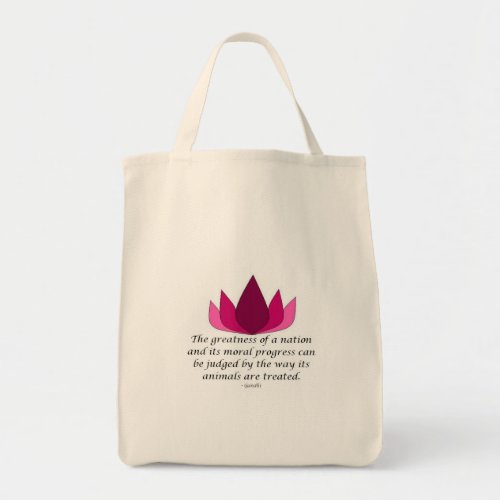 Gandhi Quote Tote Bag