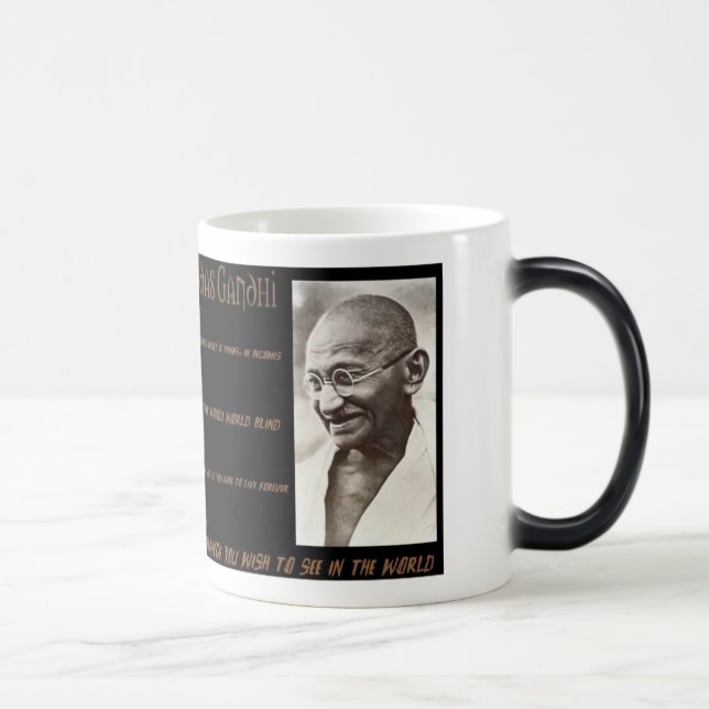 Gandhi Quotes Color Morph Mug (Right)
