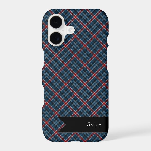 Gandy of Myrton Tartan Plaid Family Pattern iPhone Case (Back)