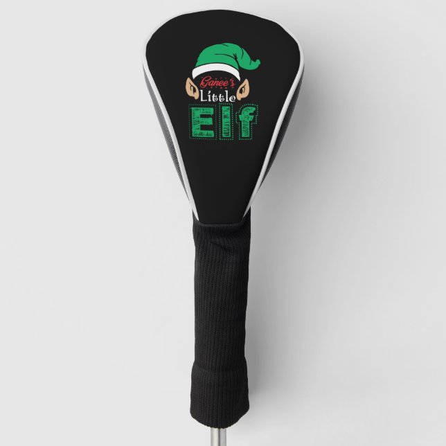 Ganees Little Elf Christmas Xmas Golf Head Cover (Front)
