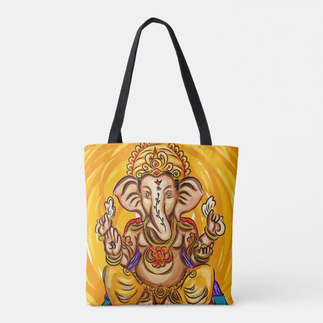 Ganesh all over printed Tote (Back)